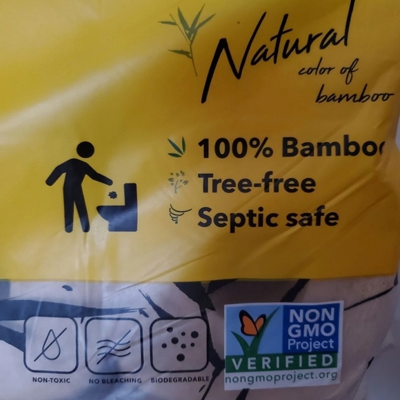 2 pack Babo unbleached Bamboo toilet paper 8 ct ea - Picture 3 of 5